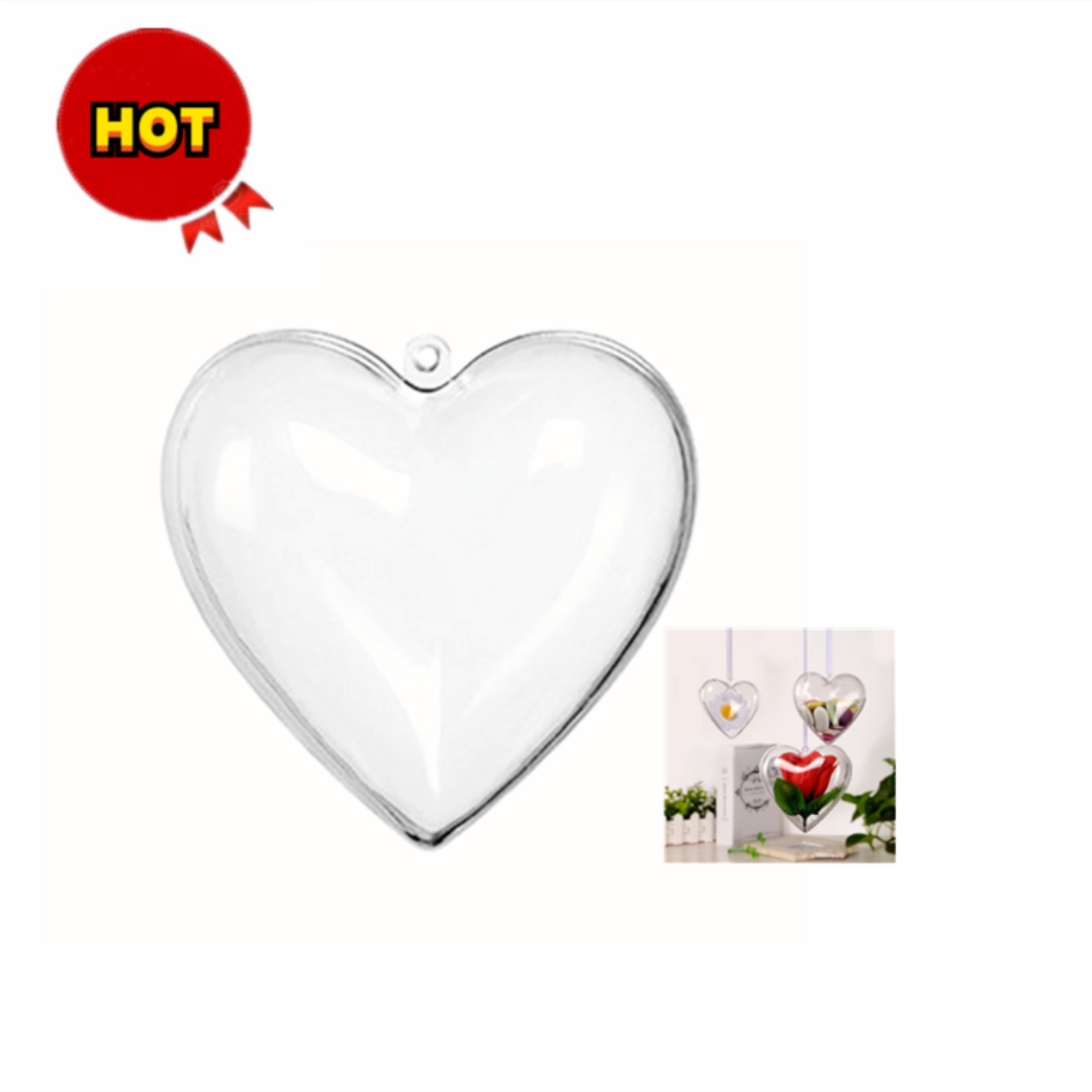 DIY Acrylic Fillable Heart 8cm