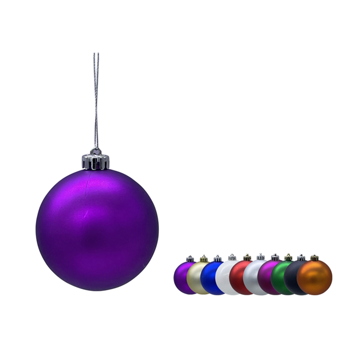 hatterproof Ball Ornament 8cm,Purple
