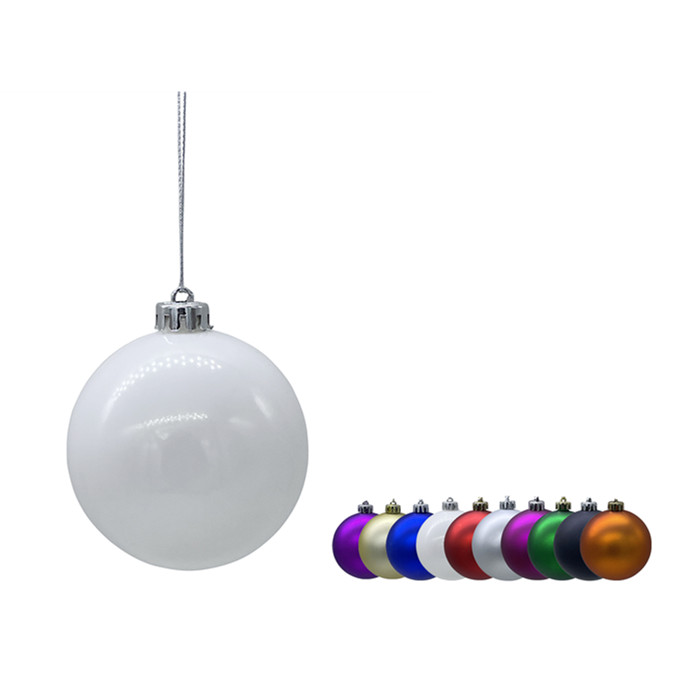 Shatterproof Ball Ornament 8cm,White