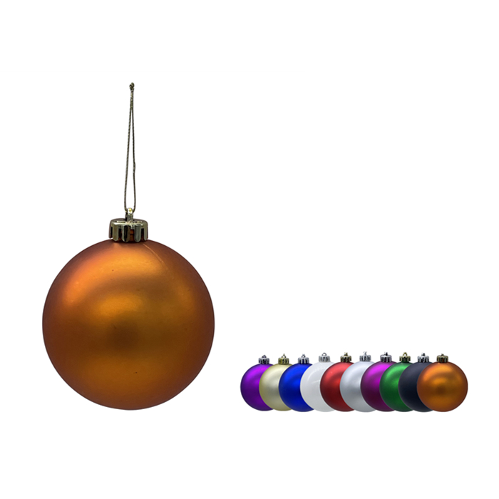 Shatterproof Ball Ornament 8cm,Orange