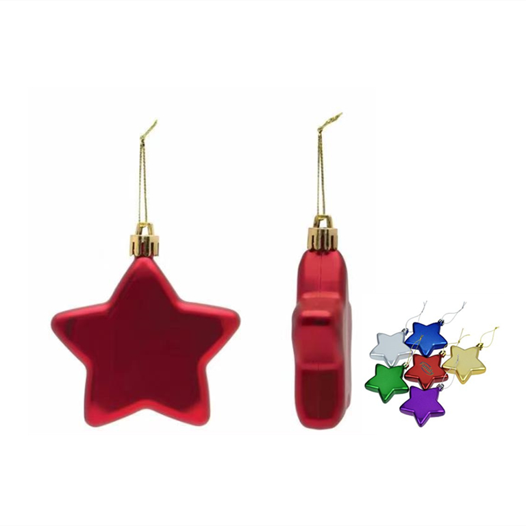 Shatterproof Star Ornament 8cm,Red