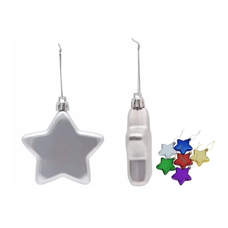 Shatterproof Star Ornament 8cm,Silver