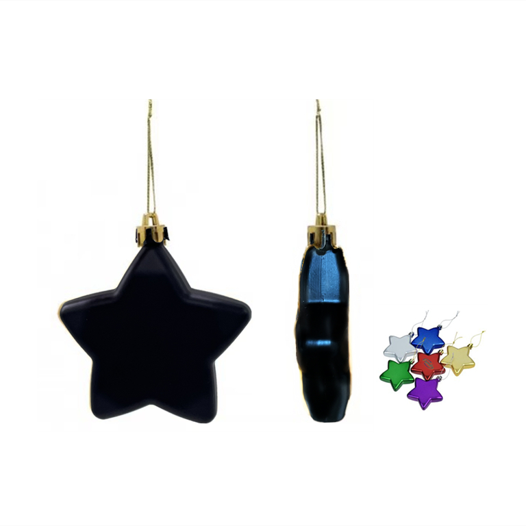 Shatterproof Star Ornament 8cm,Black