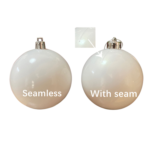 Seamless Shatterproof Ball Ornament 10cm,Matt White