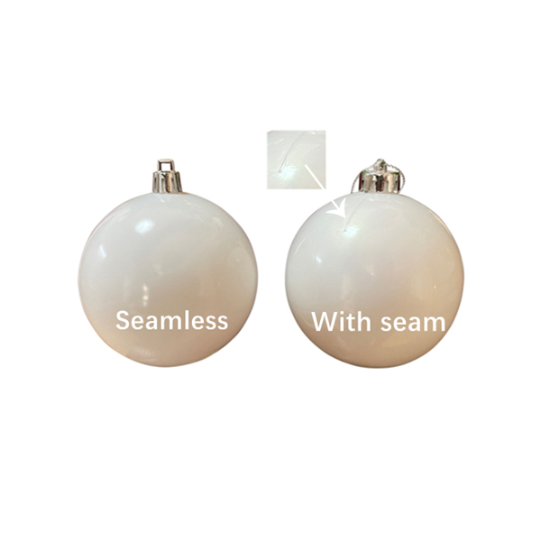 Seamless Shatterproof Ball Ornament 8cm,Matt White