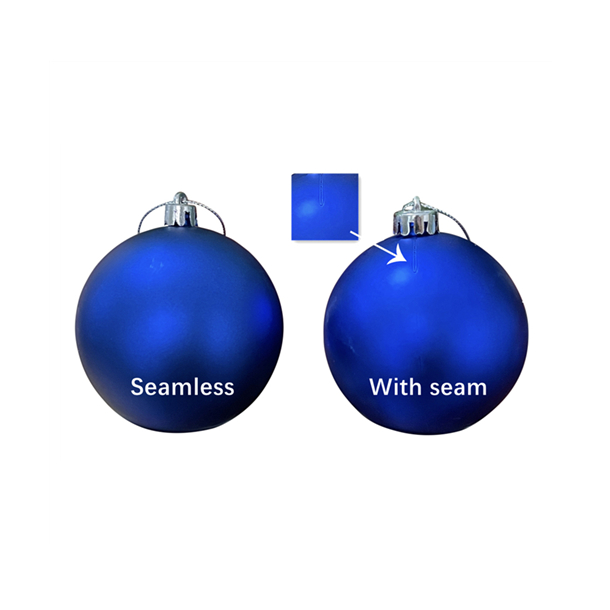Seamless Shatterproof Ball Ornament 8cm,Matt Blue