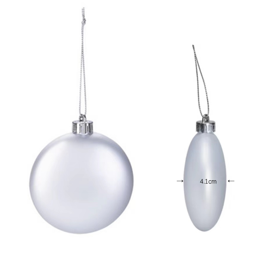 Shatterproof Round Disk 7.5cm,Silver