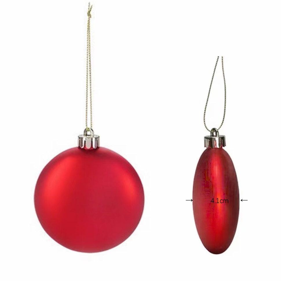 Shatterproof Round Disk 7.5cm,Red