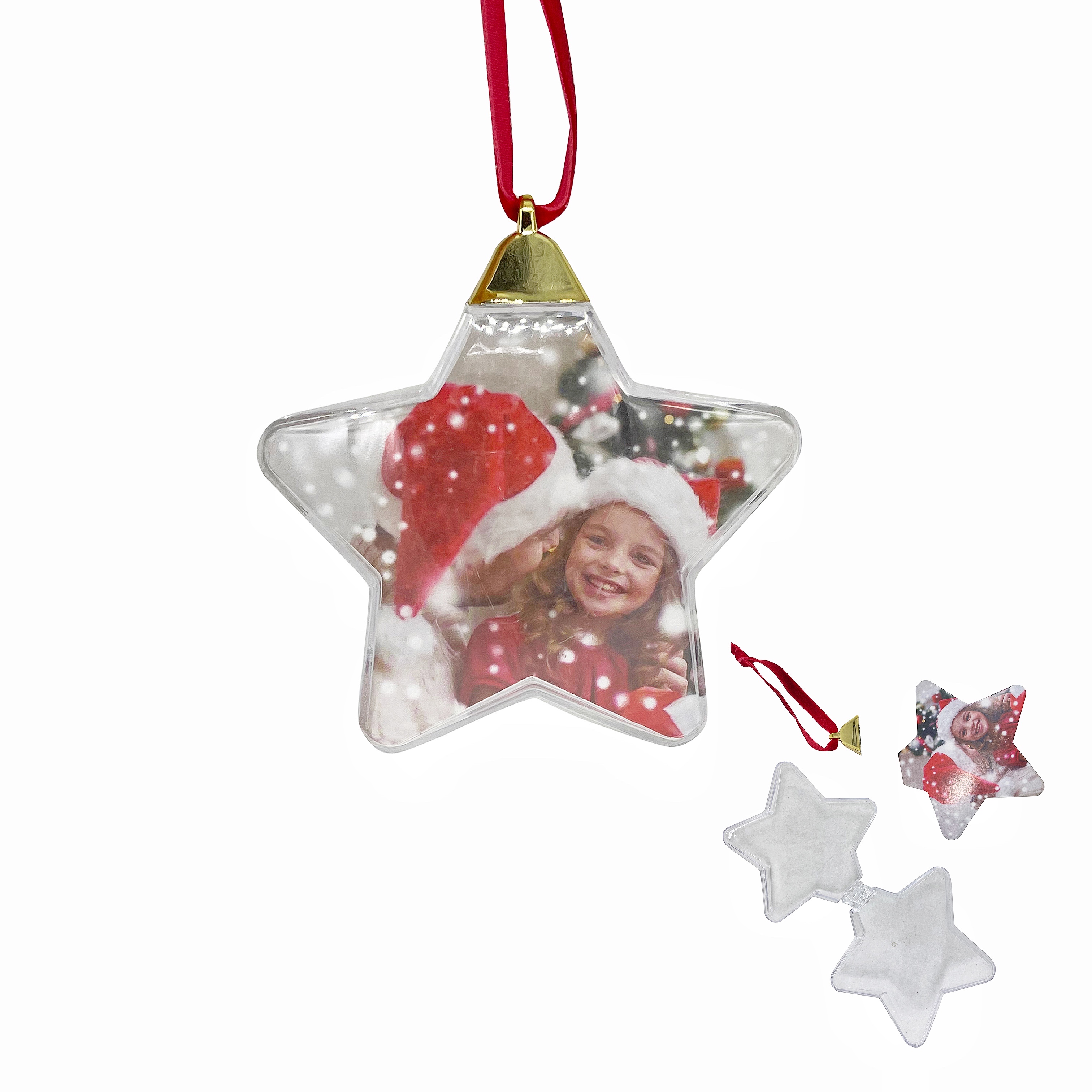  Premium Plastic Photo Star 9cm