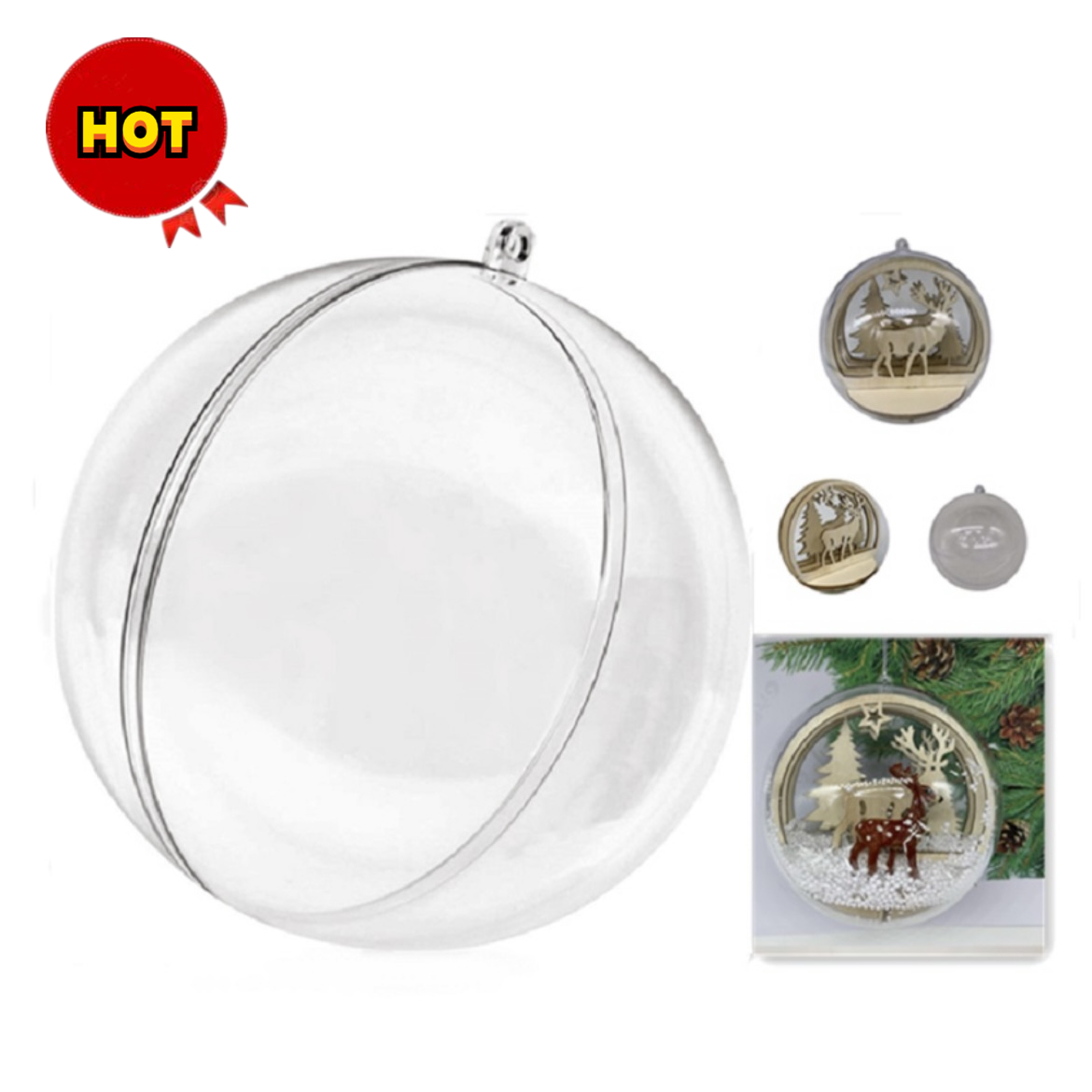 DIY Acrylic Fillable Ball 8cm