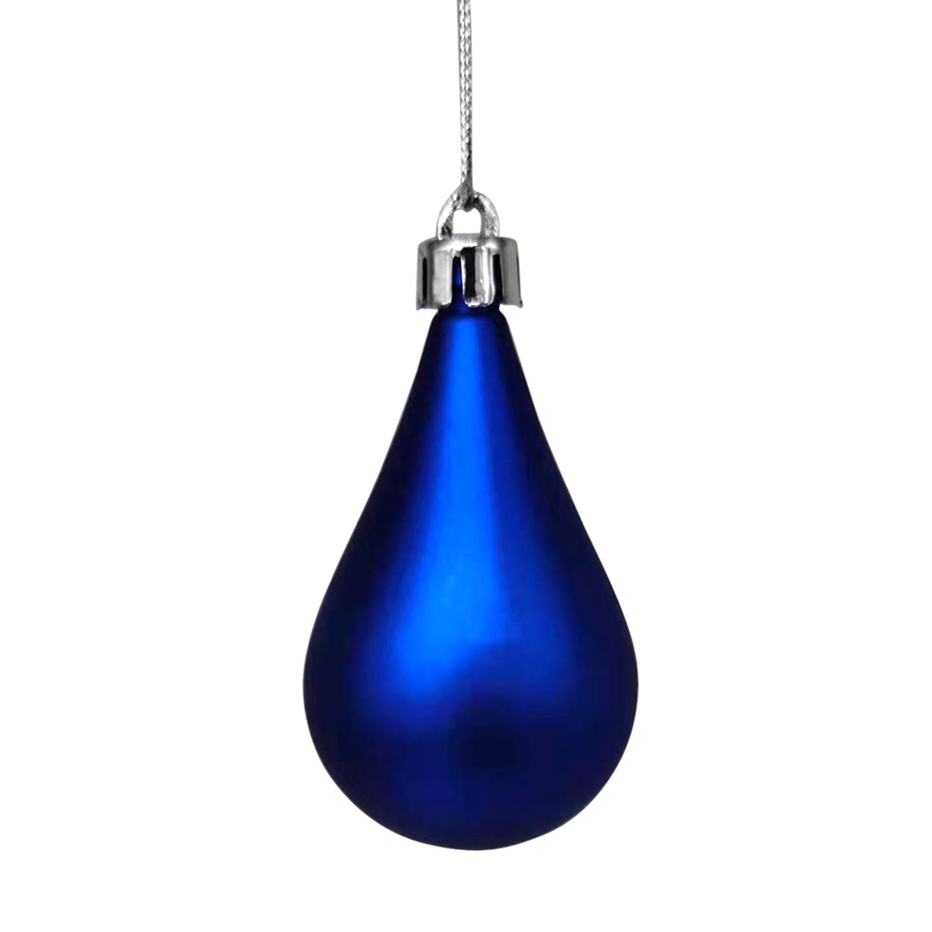 Shatterproof Water Drop Ornament 8cm,Blue