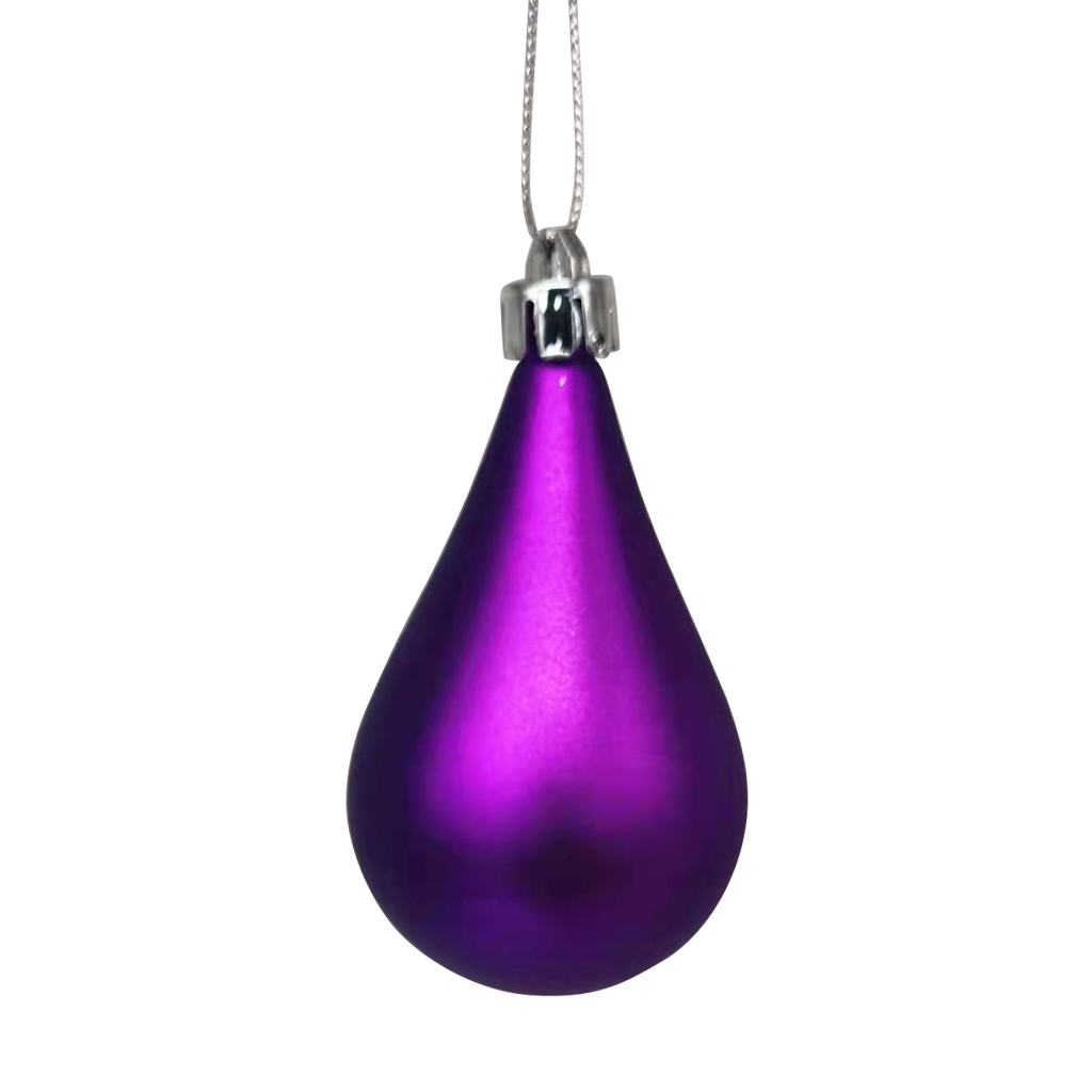 hatterproof Water Drop Ornament 8cm,Purple